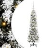 vidaXL Kunstig juletre Hvit 120 cm PVC og Metall og Plast