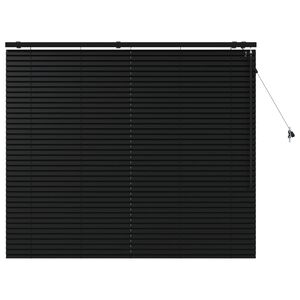 vidaXL Venetiansk persienne Svart 160 x 130 cm 35 mm