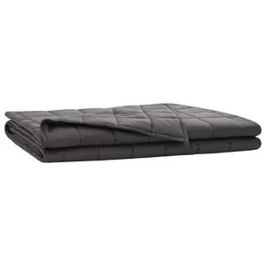 vidaXL Vektet Teppe Antrasitt 150 x 200 cm 11 kg 100% Bomull 205T