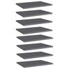 vidaXL Hylleplater 8 stk h&oslash;yglans gr&aring; 40x30x1,5 cm konstruert tre