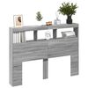 vidaXL Hodegavl skap med LED grå sonoma 140x17x102 cm