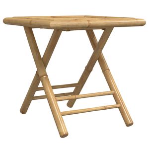 vidaXL Sammenleggbart hagebord 45x45x45 cm bambus