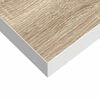 vidaXL Flytende vegghyller 2 stk eik og hvit 80x23,5x3,8 cm MDF