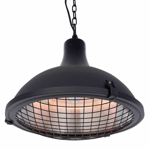 Sunred Hengende terrassevarmer Indus II 2100 W halogen svart