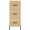 vidaXL Highboard sonoma eik 34,5x34x180 cm konstruert tre