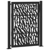 vidaXL Hageport svart 100x125 cm st&aring;lspordesign