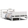vidaXL Sengeramme med hodegavl hvit 140x200 cm heltre furu
