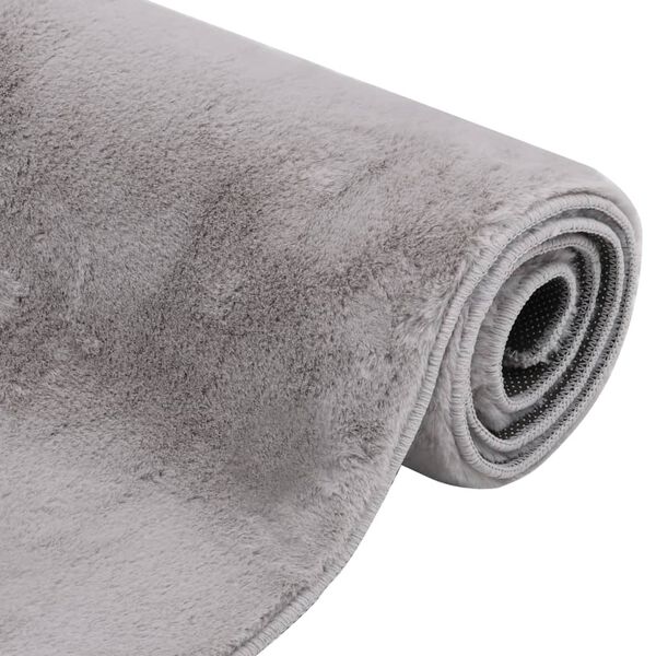 vidaXL Teppe kunstig kaninskinn 200x300 cm gr&aring;