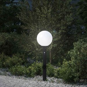 vidaXL Pullertlampe med sensor og stikkontakt 80 cm svart IP44