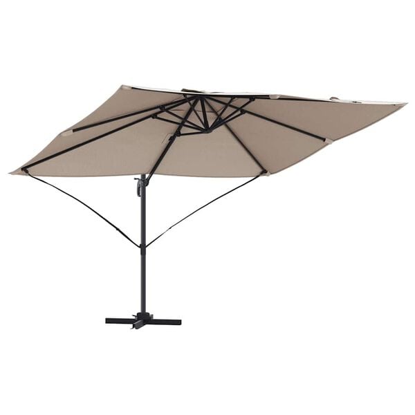 vidaXL Kipp Roma Parasol Gråbrun og Svart 352 x 251 x 260 cm