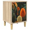 vidaXL Nattbordskap ZAANDAM Sonoma eik 36 x 33 x 50 cm Konstruert tre