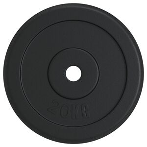 vidaXL Vektskive 20 kg st&oslash;pejern