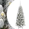 vidaXL Kunstig juletre Hvit 120 cm PVC og plast og st&aring;l og PE
