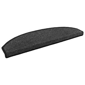 vidaXL Selvlimende trappematter 15 stk. 80 x 24,5 x 3,5 cm Antrasitt