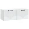 vidaXL Vegghengt TV skap Hvit 78,5 x 31 x 30 cm Konstruert tre