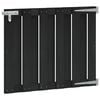 vidaXL Hageport 100 x 80 cm WPC og Aluminium Svart