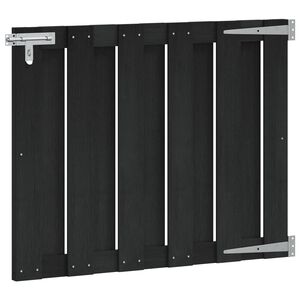 vidaXL Hageport 100 x 80 cm WPC og Aluminium Svart