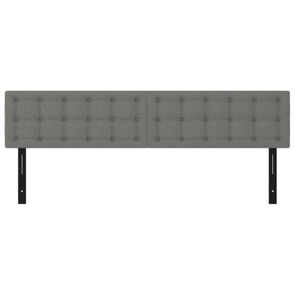 vidaXL Hodegavler 2 stk mørkegrå 90x5x78/88 cm stoff