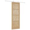 vidaXL Skyved&oslash;r Naturlig og Hvit 73,5 x 211 cm Heltre furu