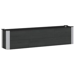 vidaXL H&oslash;ybed Svart 150 x 30 x 36 cm alu.