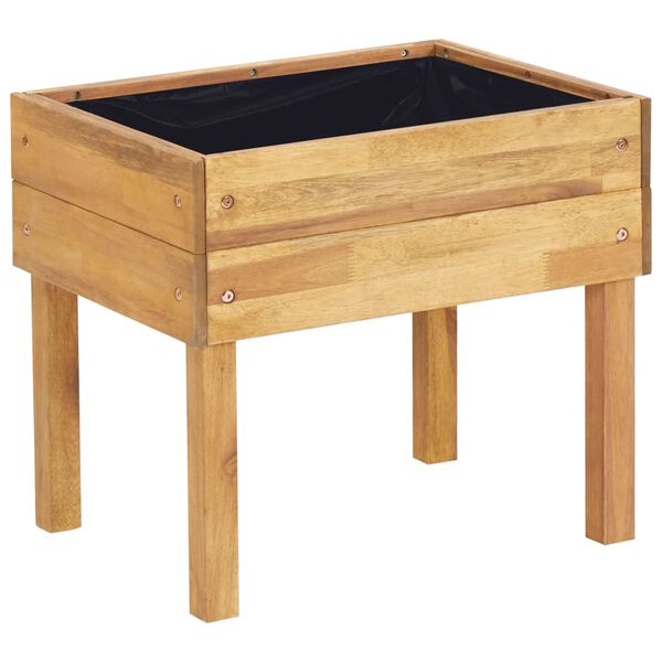 vidaXL Hevet plantekasse 50x40x45 cm heltre akasie