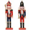 vidaXL Julen&oslash;tteknekker TURKU 2 stk. R&oslash;d og svart 30 cm