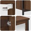 vidaXL Baderomsskapsett 2 deler brun eik konstruert tre