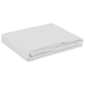 vidaXL Bordduk Rektangul&aelig;r Hvit 110 x 180 cm Polyester