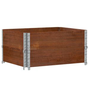 vidaXL Pallekarmer 2 stk brun 80x60 cm heltre furu