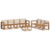 vidaXL Utend&oslash;rs sofa-sett 8 pcs Naturlig Solid akasietre