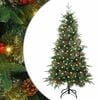 vidaXL Kunstig sammensatt juletre med 150 LED gr&oslash;nn 150 cm PE og PVC