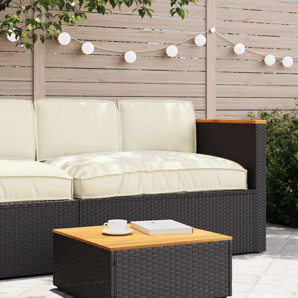 vidaXL Pallet Pute Sett 3 pcs Krem 120 x 80 x 12 cm Oxford-stoff