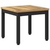 vidaXL Kaffebord Hvitvasket og svart 40 x 40,5 x 36 cm Solid akasietre