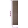 vidaXL Teppe naturlig sisal 66x300 cm brun