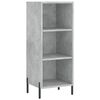 vidaXL Highboard betonggrå 34,5x34x180 cm konstruert tre