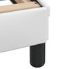 vidaXL Sengeramme med LED uten madrass Hvar hvit 120x200 cm