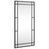 vidaXL Veggspeil svart 40x80 cm rektangel jern