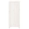 vidaXL Skjenk hvit 70x35x80 cm heltre furu
