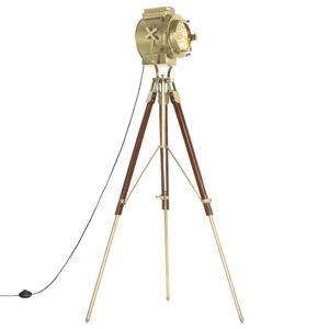 vidaXL Gulvlampe med stativ heltre mango 193 cm
