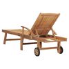 vidaXL Solseng heltre teak