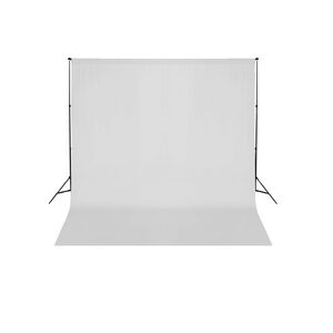 vidaXL Bakgrunnssystem 600x300 cm hvit