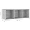 vidaXL | TV-skap | 3 pcs 37 x 35 x 107,5 cm