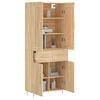 vidaXL Highboard sonoma eik 69,5x34x180 cm konstruert tre