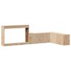 vidaXL Nattbord med skrivebord 232x122x75 cm heltre furu