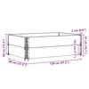 vidaXL Plantekasse 120x80 cm heltre furu