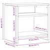 vidaXL Nattbord artisan eik 40x30x40 cm konstruert tre