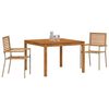 vidaXL Hage Spisegruppe 3 pcs Beige Poly rattan