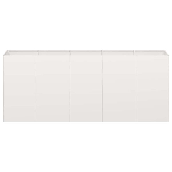 vidaXL Plantekasse 200x40x80 cm rustfritt st&aring;l