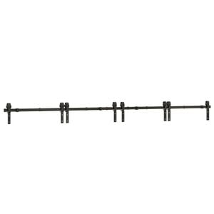 vidaXL Utstyr for skyved&oslash;r 366 cm st&aring;l svart
