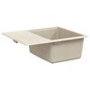 vidaXL Vask Beige 560 x 460 mm 80% kvarts og 20% harpiks